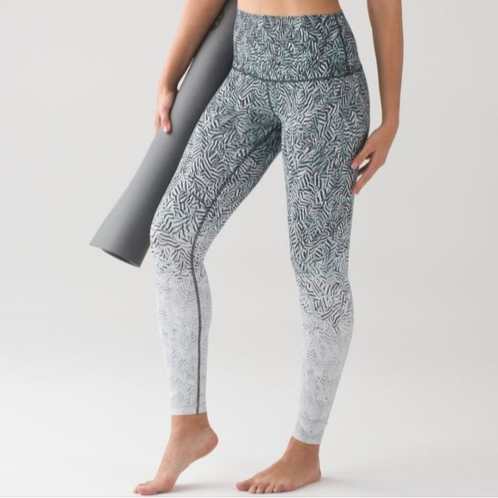 Lululemon Wunder Under High Rise Ombre Dazzle Nulux Leggings